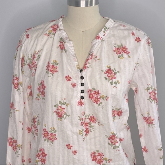 beachlunchlounge Lyzza Floral Print Top- Size Small - Picture 6 of 12